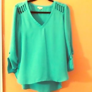 Turquoise blouse